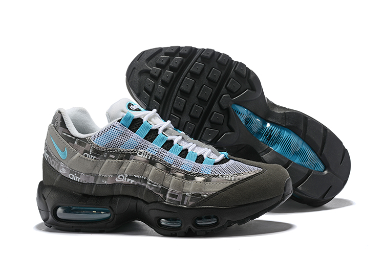 Off-white Nike Air Max 95 Black Grey Jade Shoes